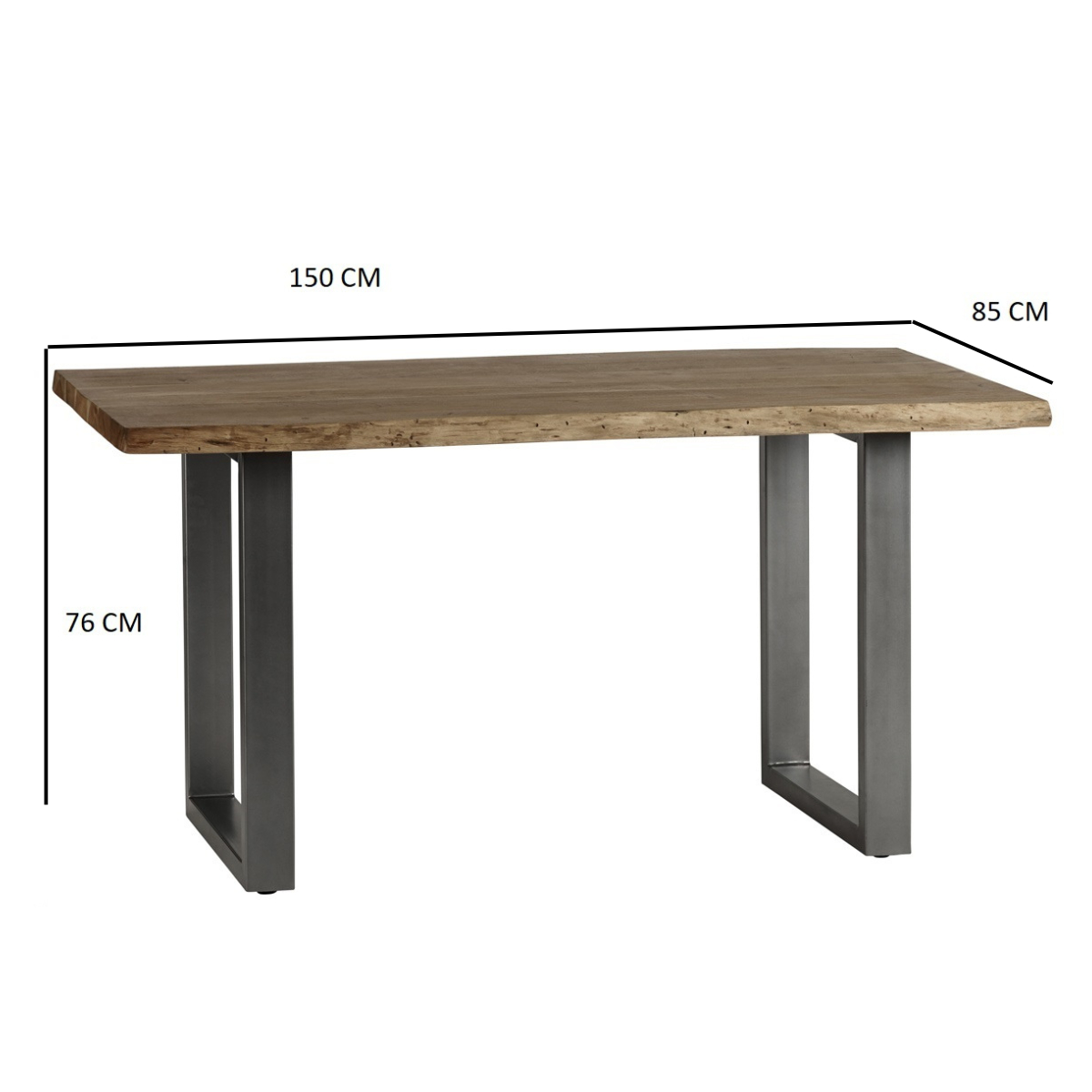 Baltic Live Edge Dining Table 1.5 M - Image 5