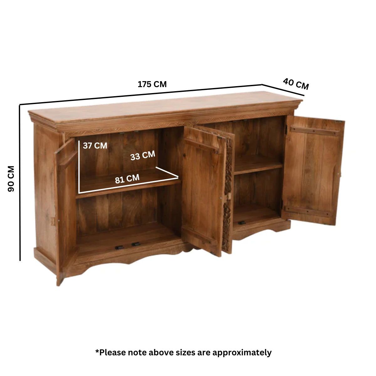 Artwork Mango Wood Sideboard Xl - Image 4