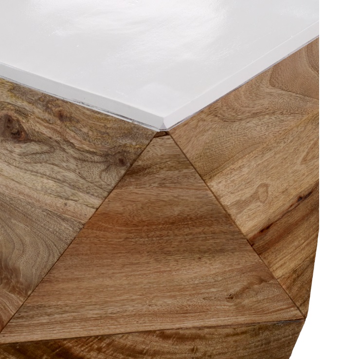 Alfie Side Table Solid Mango Wood - Image 6