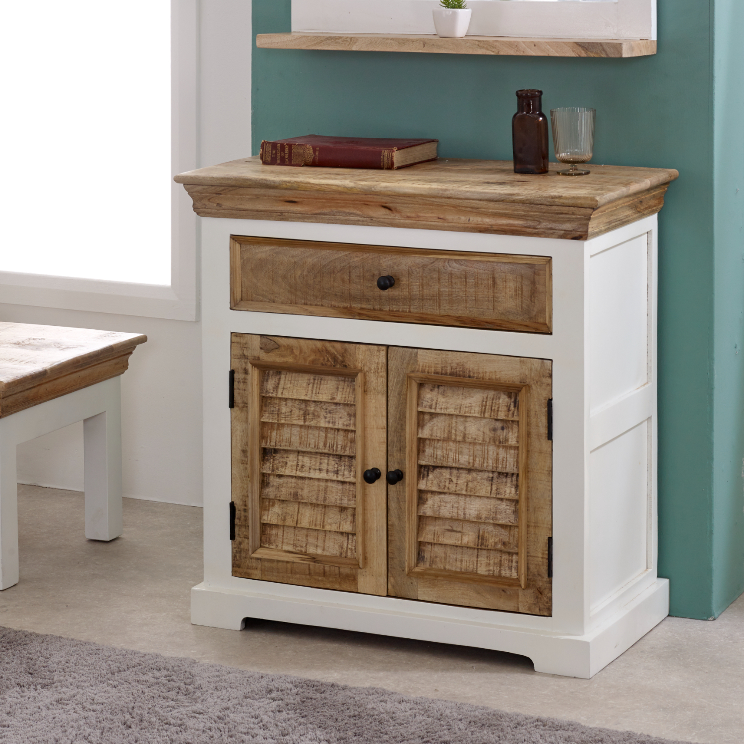 Alfie Wood Sideboard - 1 Drawer & 2 Doors - Image 3