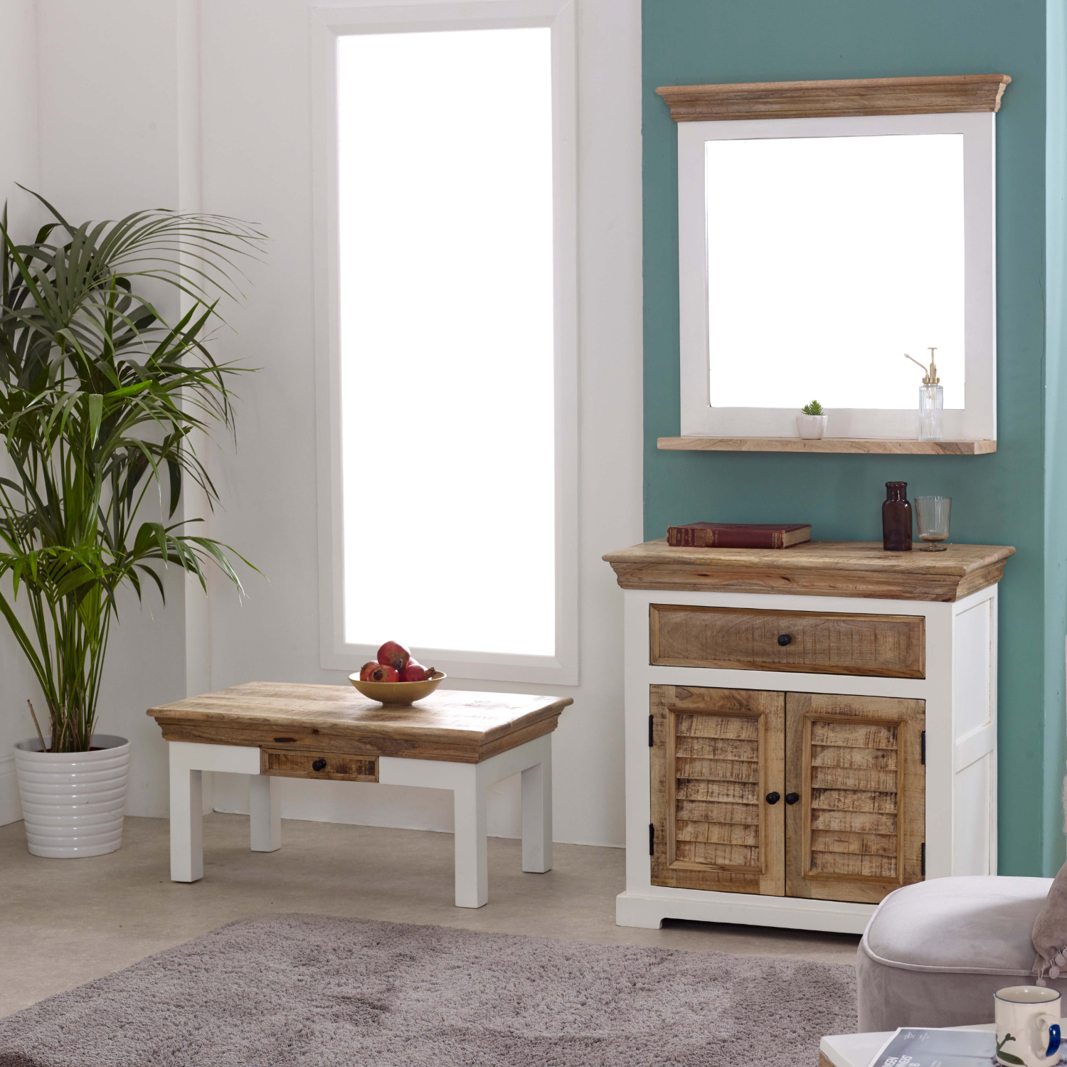 Alfie Wood Sideboard - 1 Drawer & 2 Doors - Image 5