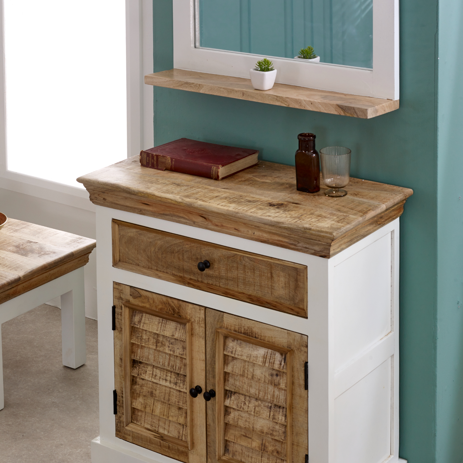 Alfie Wood Sideboard - 1 Drawer & 2 Doors - Image 8