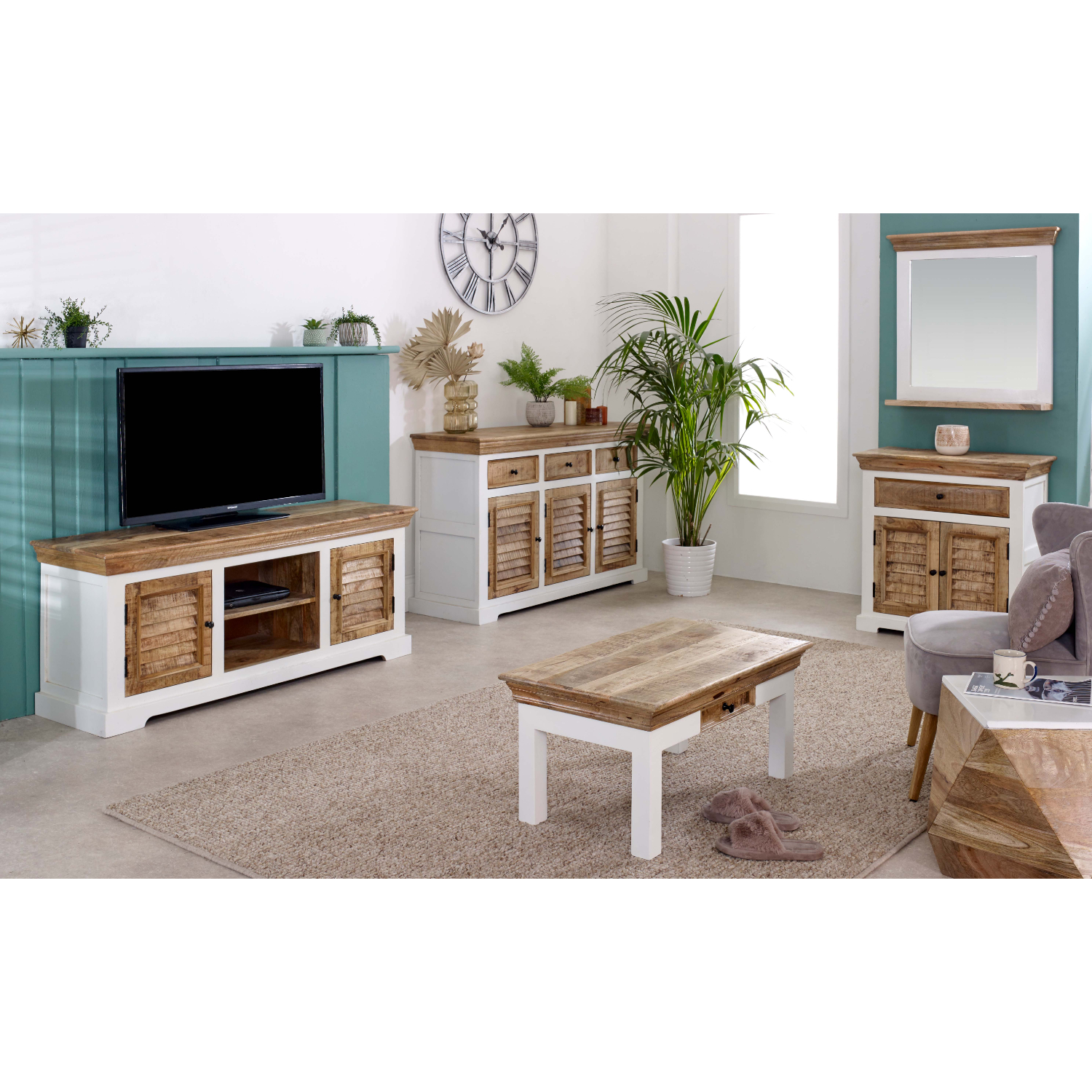 Alfie Wood Sideboard - 1 Drawer & 2 Doors - Image 12