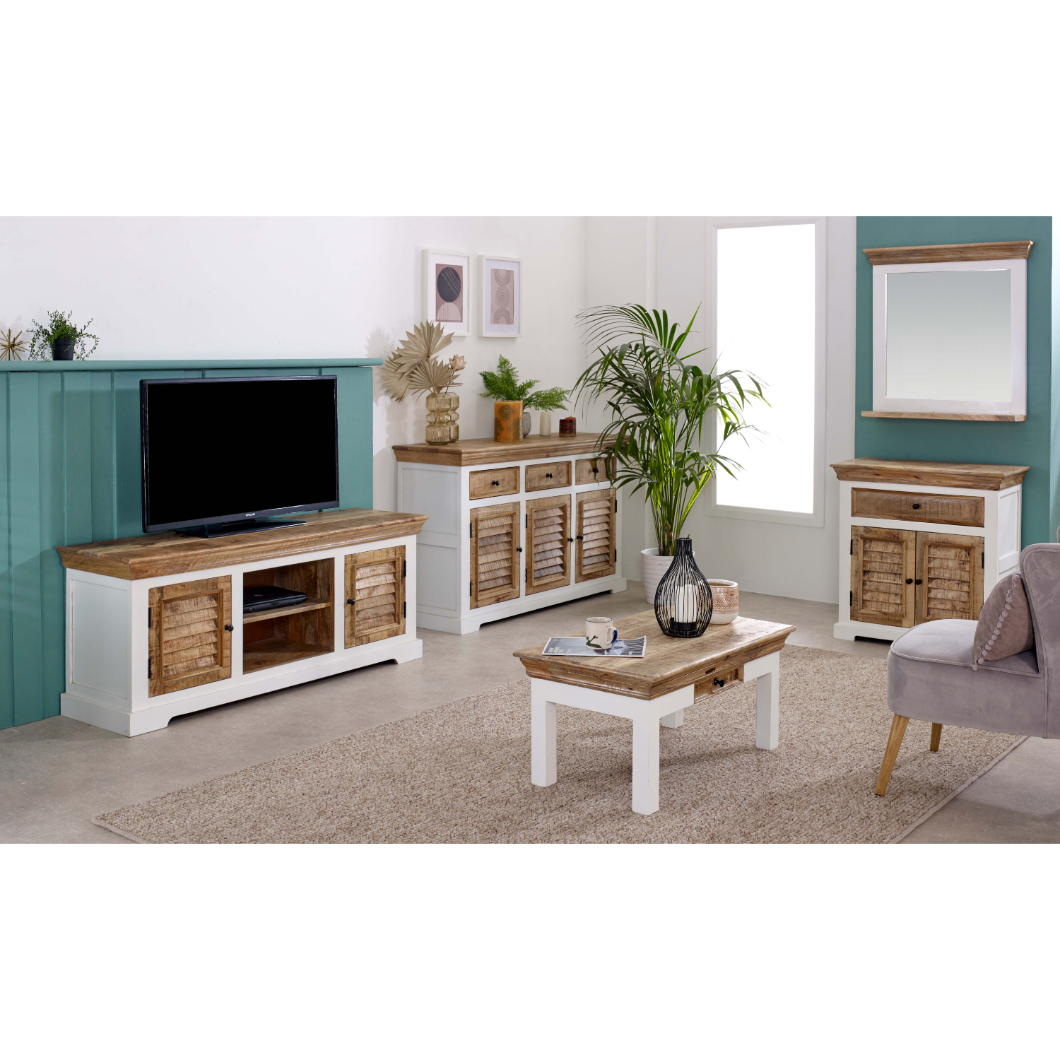 Alfie Wood Sideboard - 1 Drawer & 2 Doors - Image 13