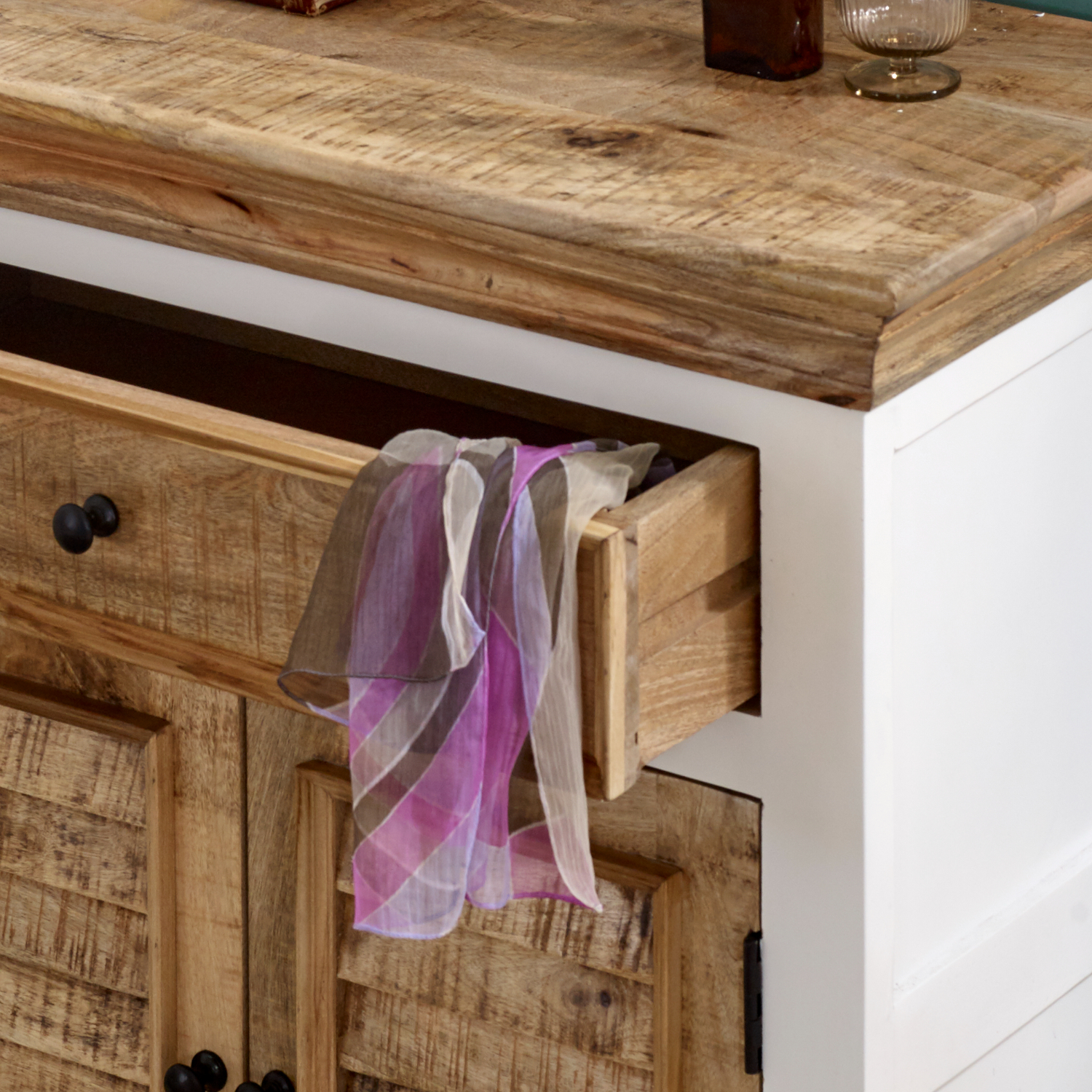Alfie Wood Sideboard - 1 Drawer & 2 Doors - Image 6