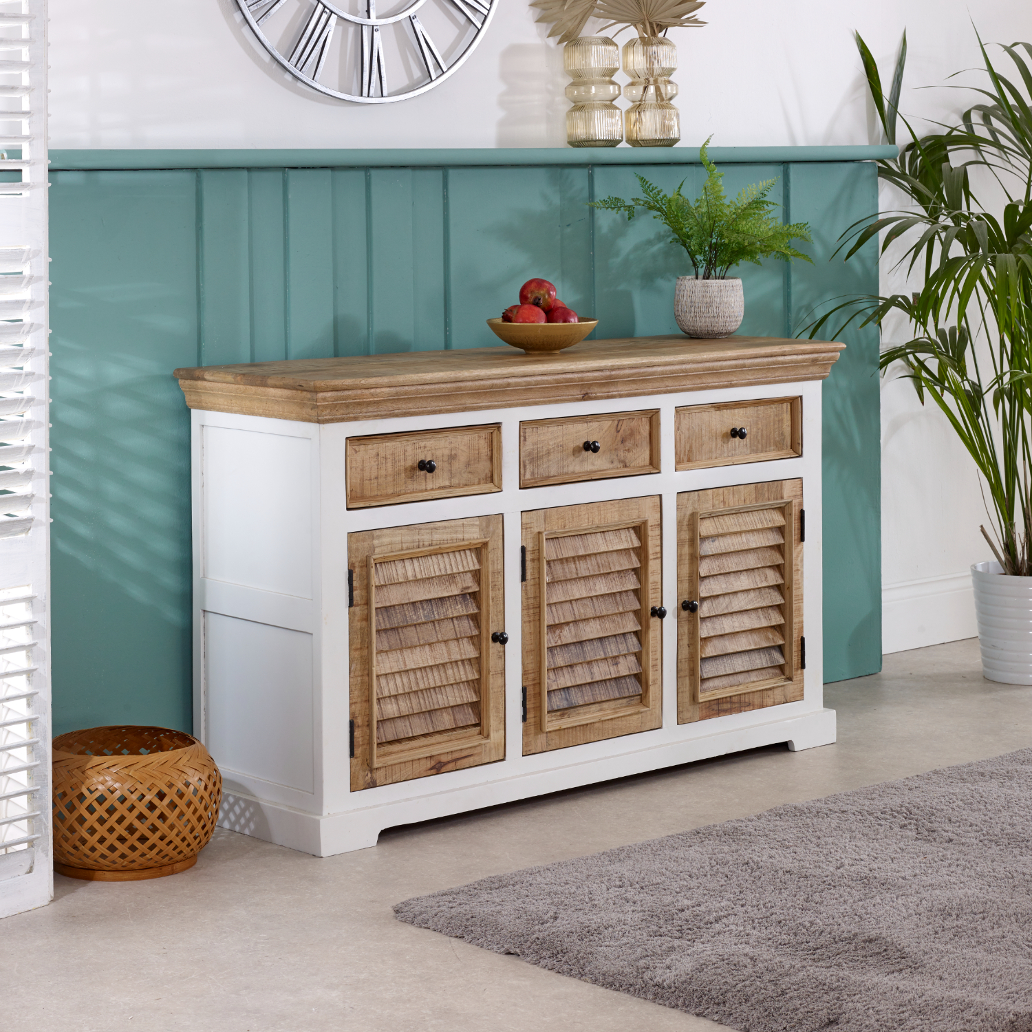 Alfie Wood Sideboard - 3 Drawers & 3 Doors - Image 11