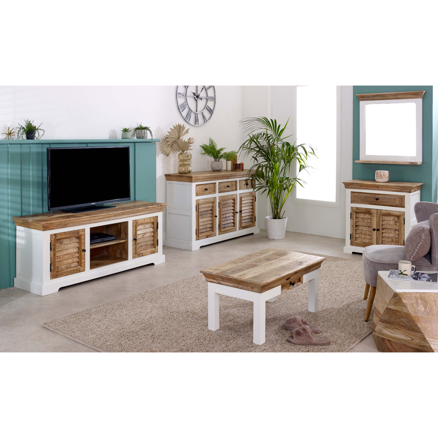 Alfie Wood Sideboard - 3 Drawers & 3 Doors - Image 13