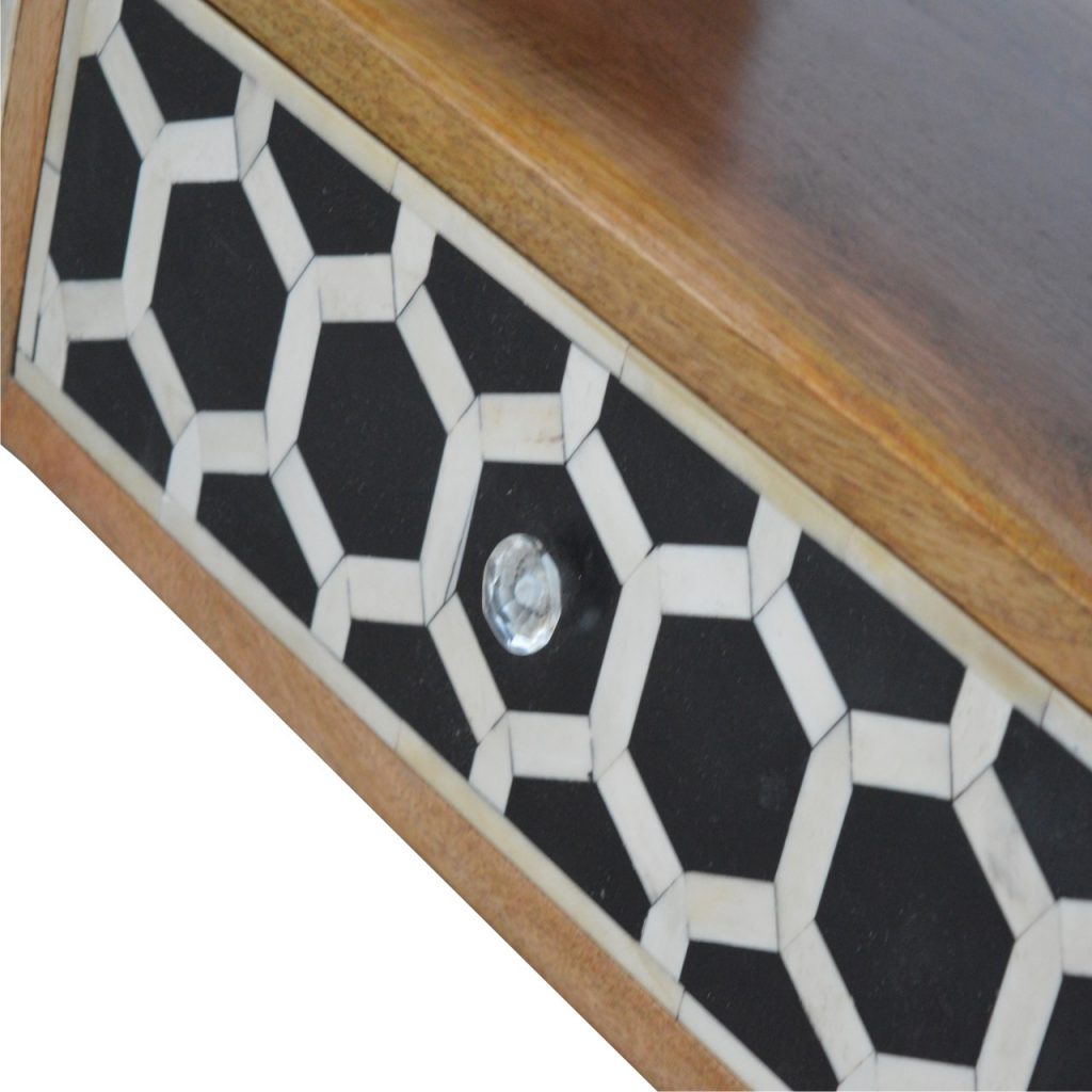 Solid Mango Wood Bone Inlay Media Unit - Image 7