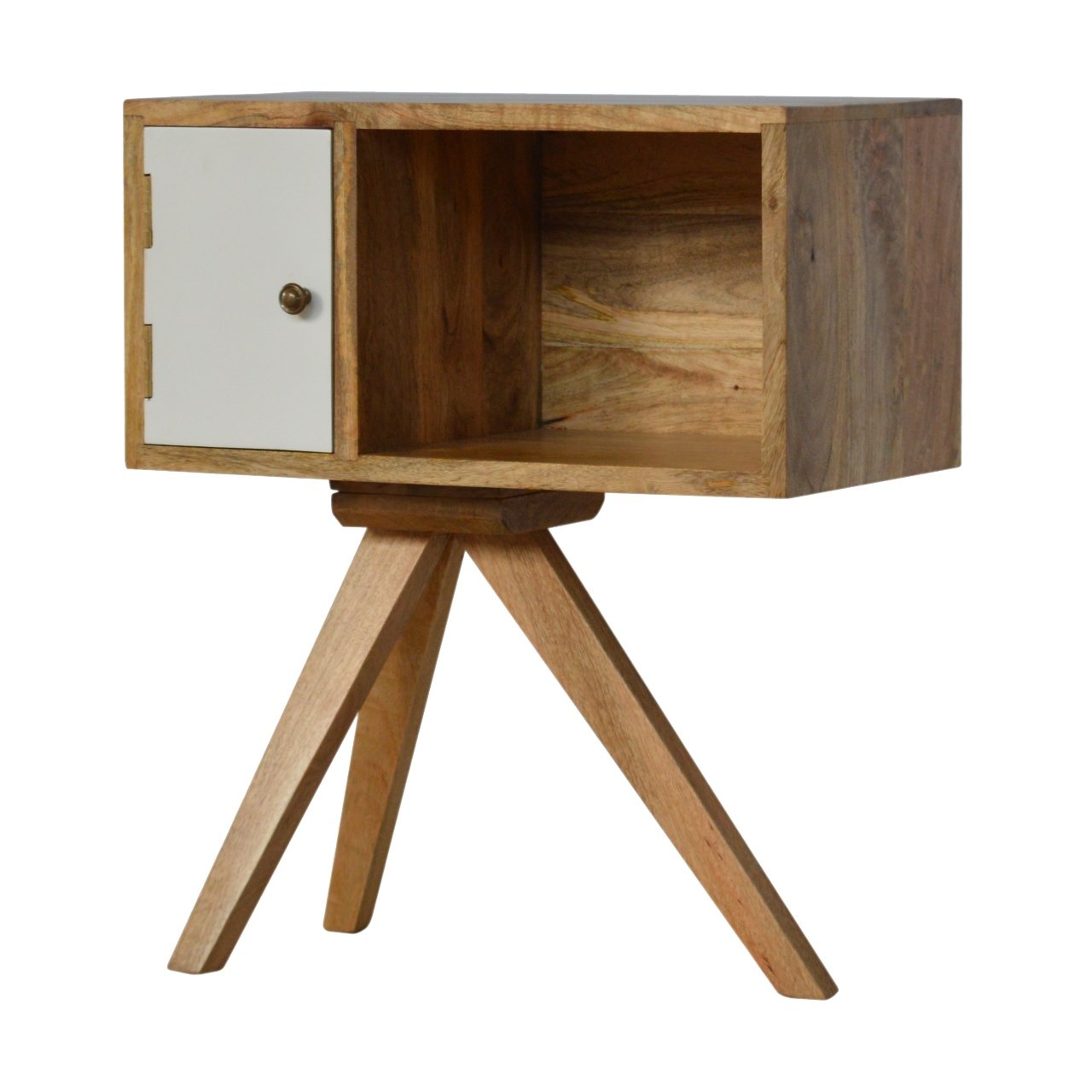 Solid Mango Wood Solid Wood Tripod Bedside - Image 9