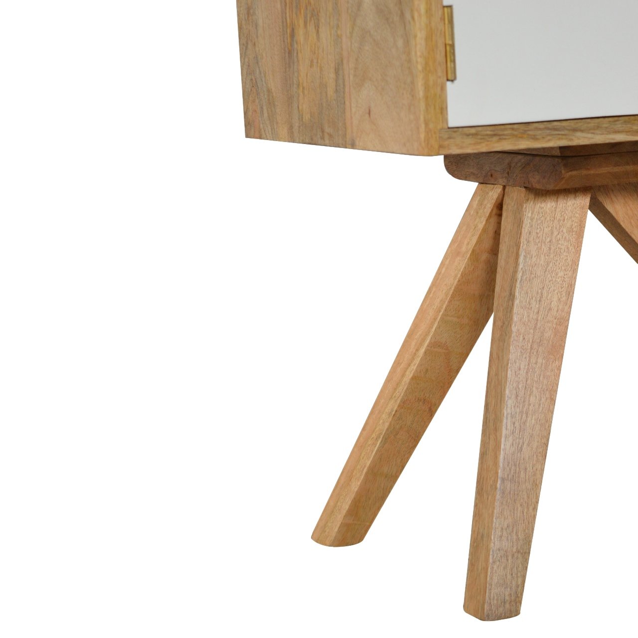 Solid Mango Wood Solid Wood Tripod Bedside - Image 6