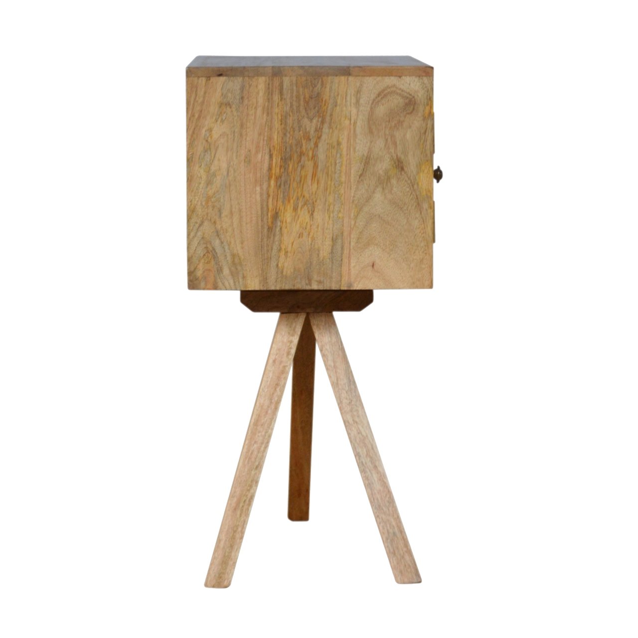 Solid Mango Wood Solid Wood Tripod Bedside - Image 7