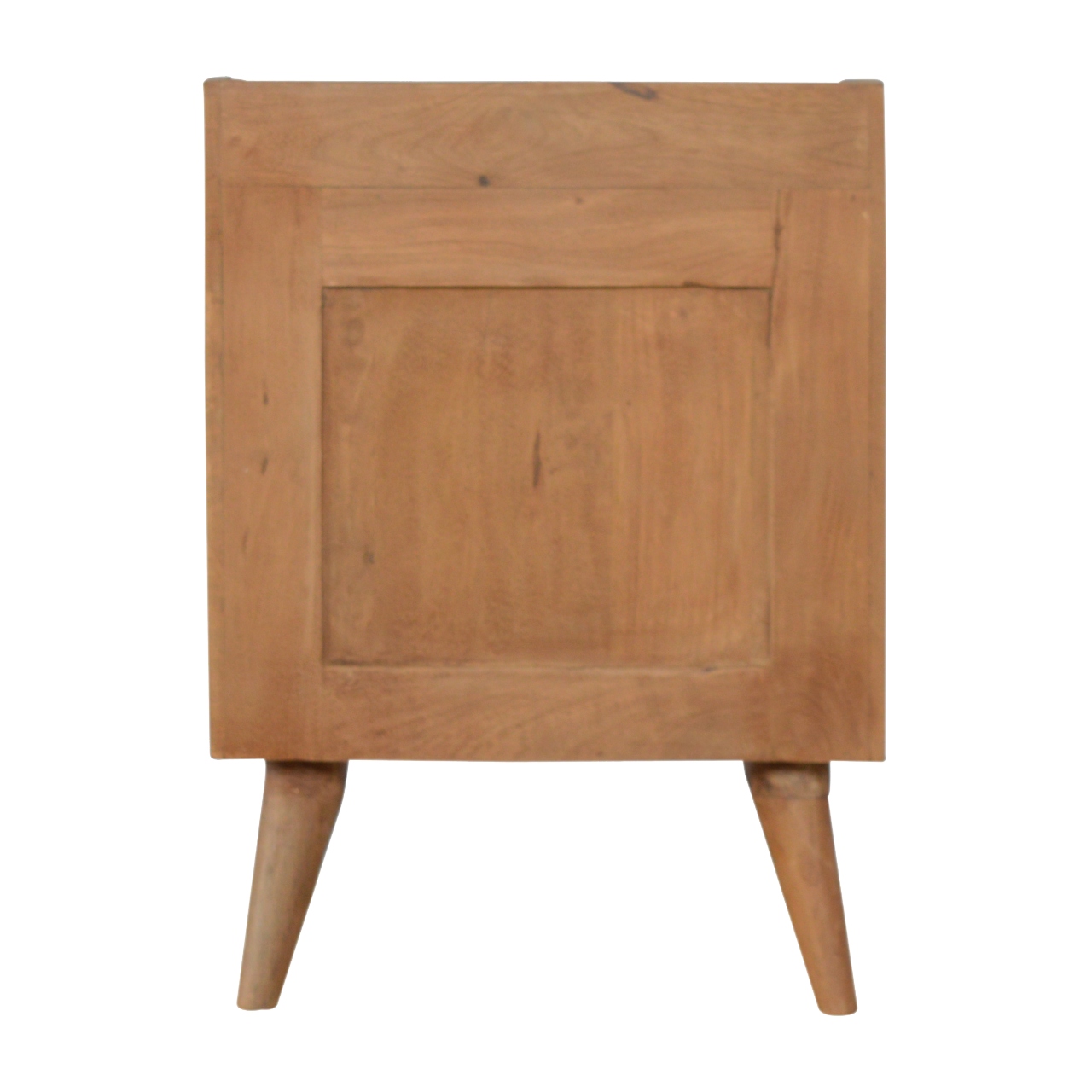 Solid Mango Wood Two Tone 3 Drawer White Hand Painted Cabinet - Image 9