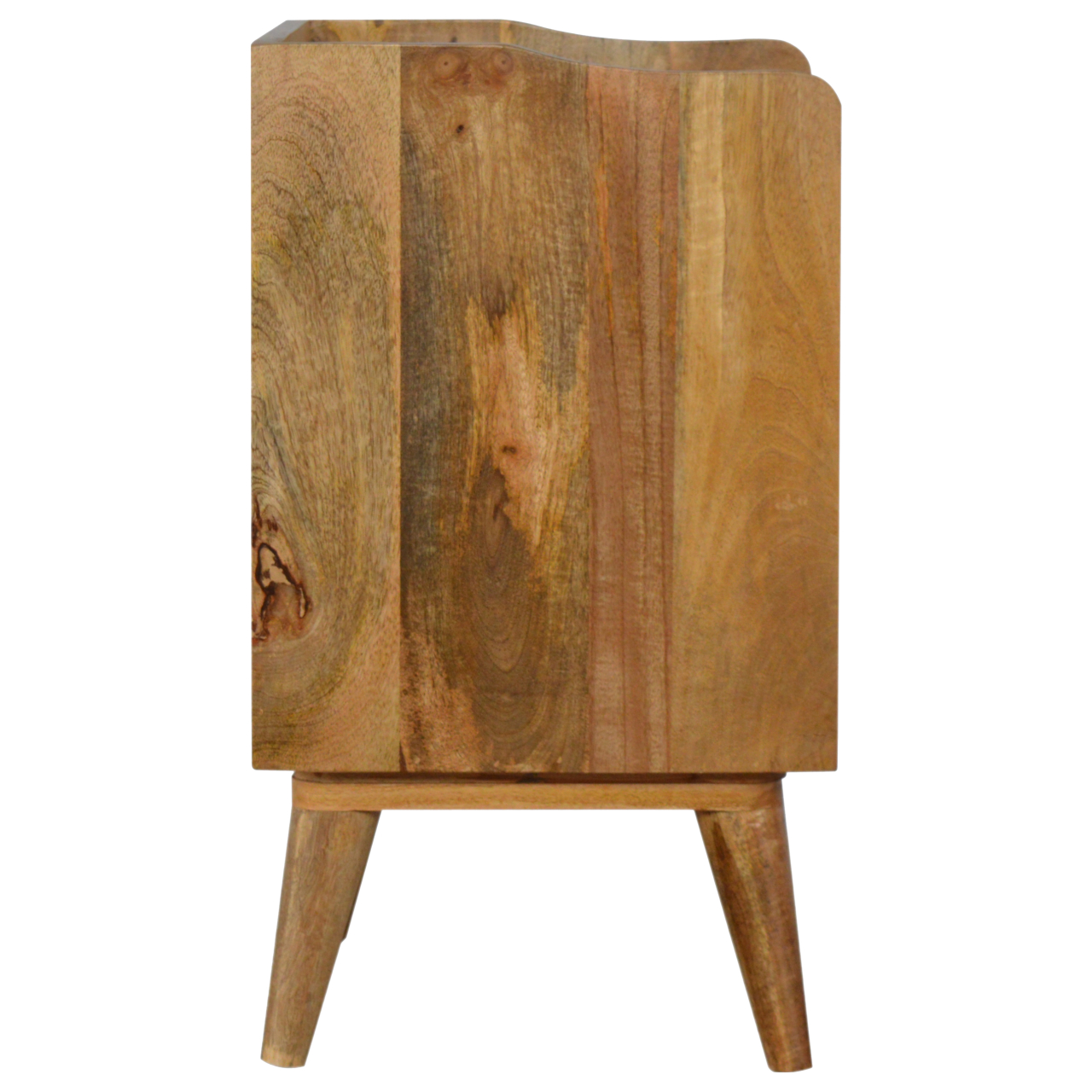 Solid Mango Wood Two Tone with Navy Mango Wood 3 Drawer Cabinet - Image 8