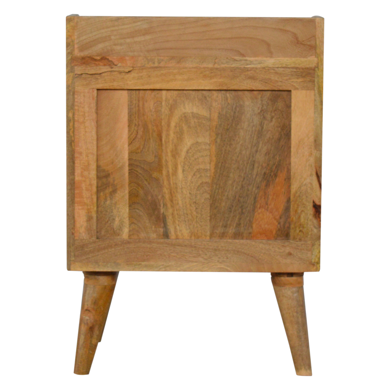 Solid Mango Wood Two Tone with Navy Mango Wood 3 Drawer Cabinet - Image 9