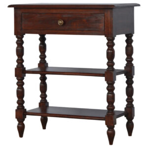 Solid Mango Wood Turned Occasional Table