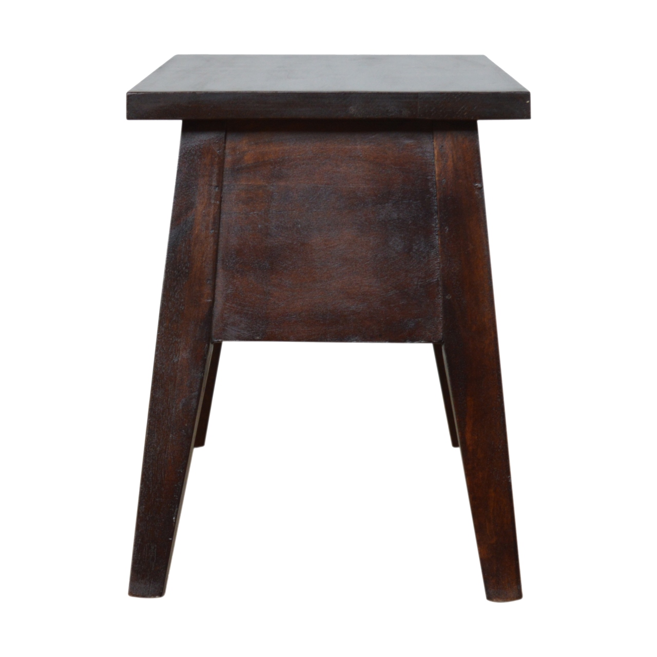 Solid Mango Wood Solid Walnut Finished Mango Wood Storage Box on Legs - Image 8