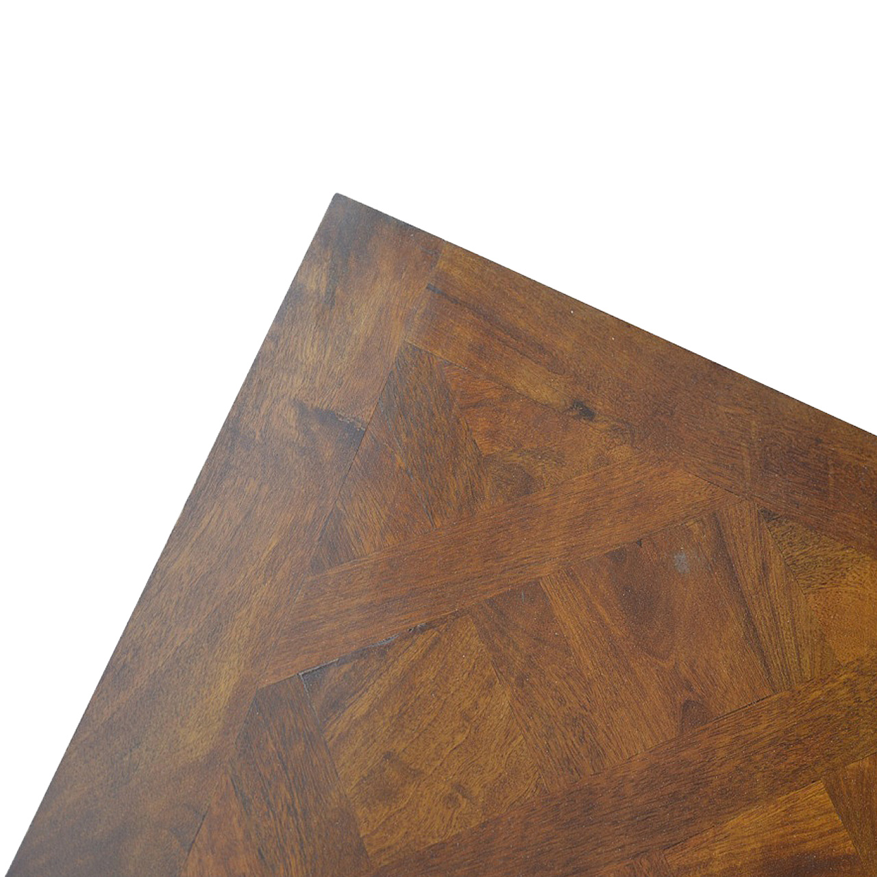 Solid Mango Wood Chestnut Finished Coffee Table with Hand Turned Legs - Image 6