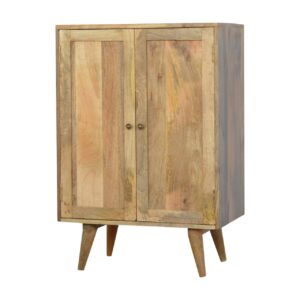 Solid Mango Wood Mango Wood Two Door Wine Cupboard1