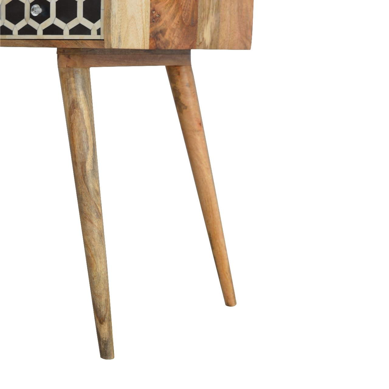 Solid Mango Wood Mango Wood Bone (Mother of Pearl) Inlaid Two Drawer Console1 - Image 6