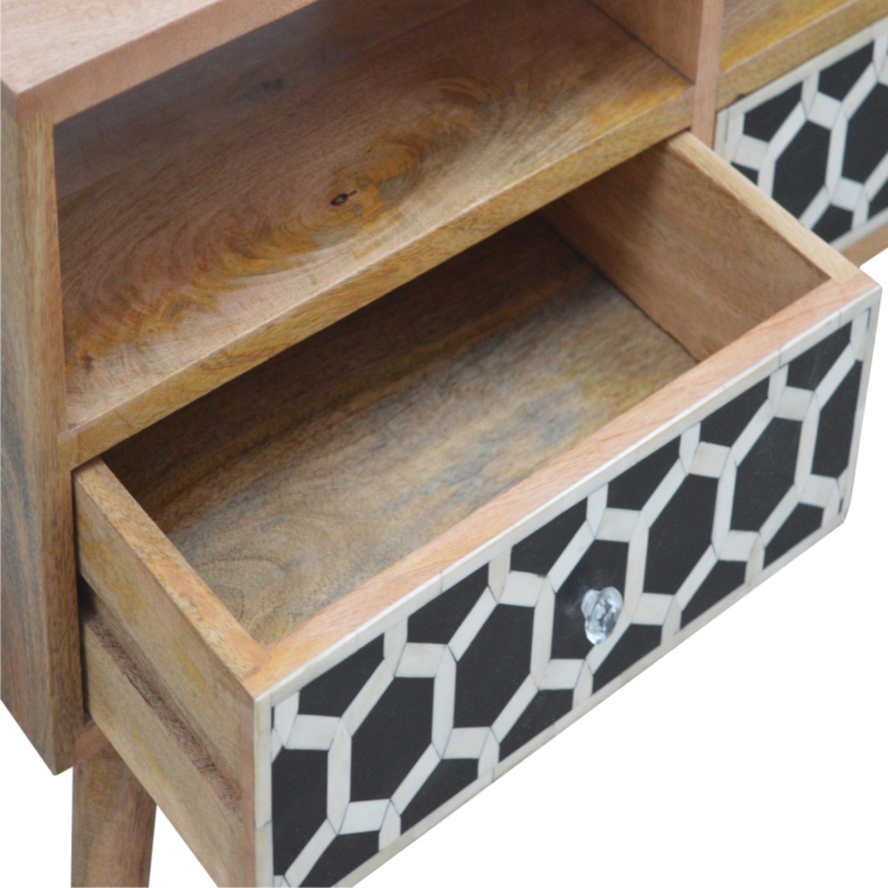 Solid Mango Wood Bone Inlay Media Unit - Image 5