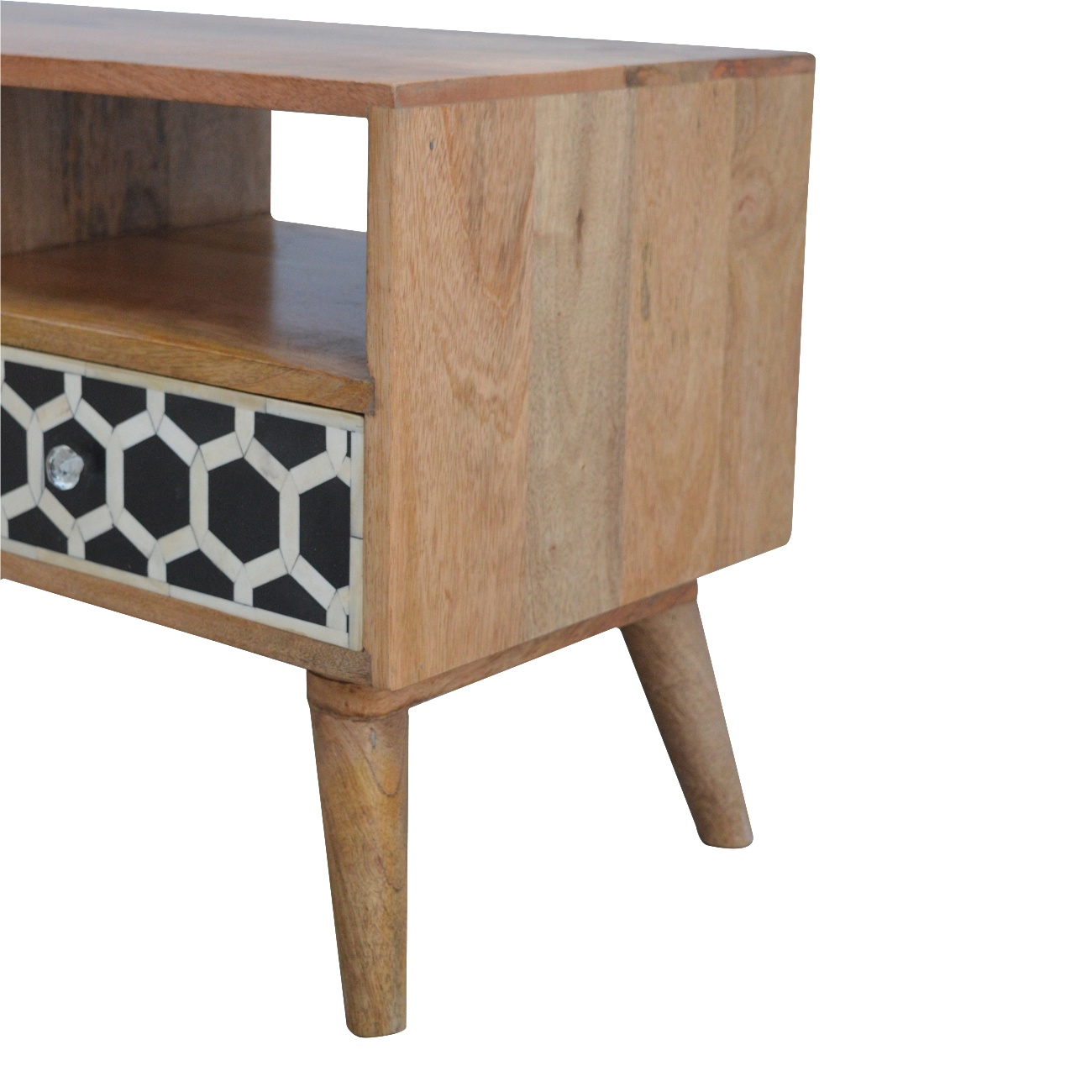 Solid Mango Wood Bone Inlay Media Unit - Image 6