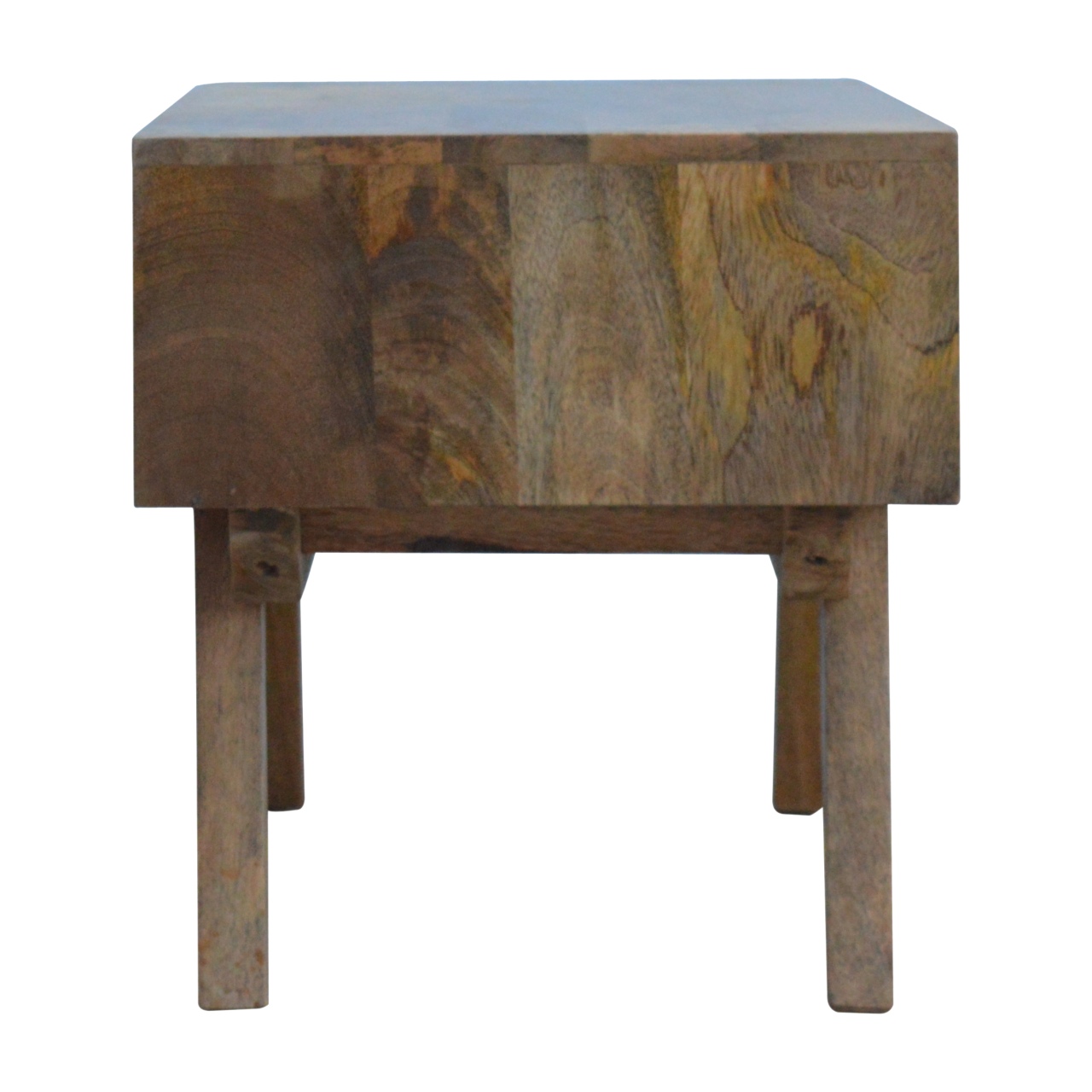 Solid Mango Wood Two Tone Hand Painted Media Unit - Image 8