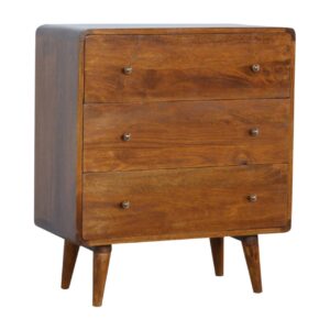 Mango Wood Curved Chestnut Chest