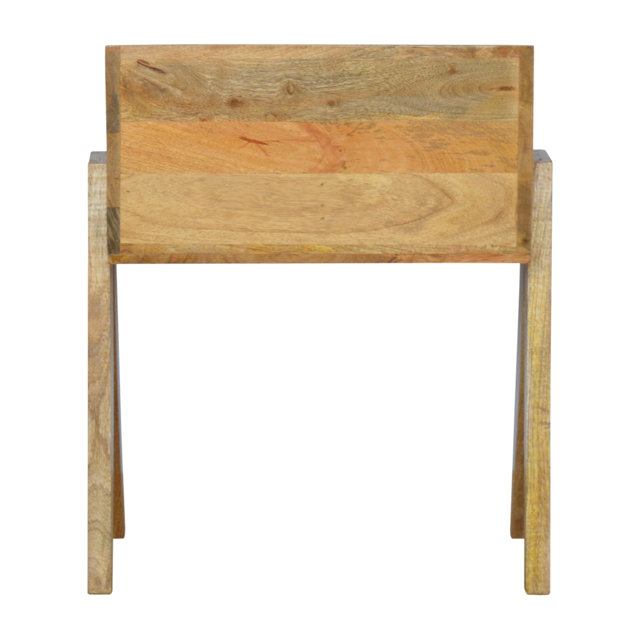 Solid Mango Wood Trestle Magazine Rack - Image 8
