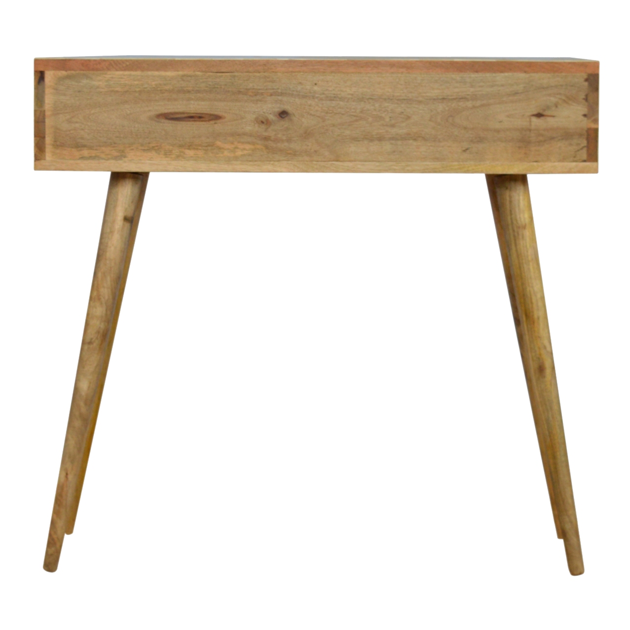 Solid Mango Wood Floral Bone Inlay Console Table - Image 9