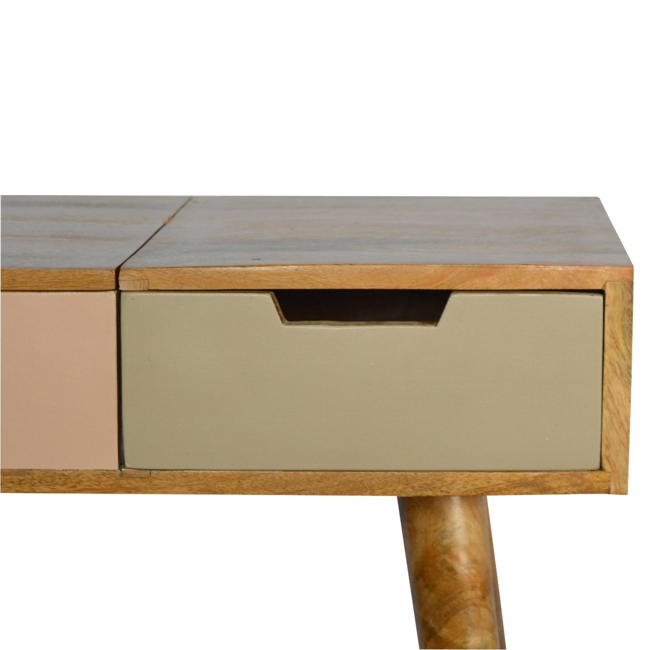 Solid Mango Wood Pink Gradient Dressing Table - Image 5