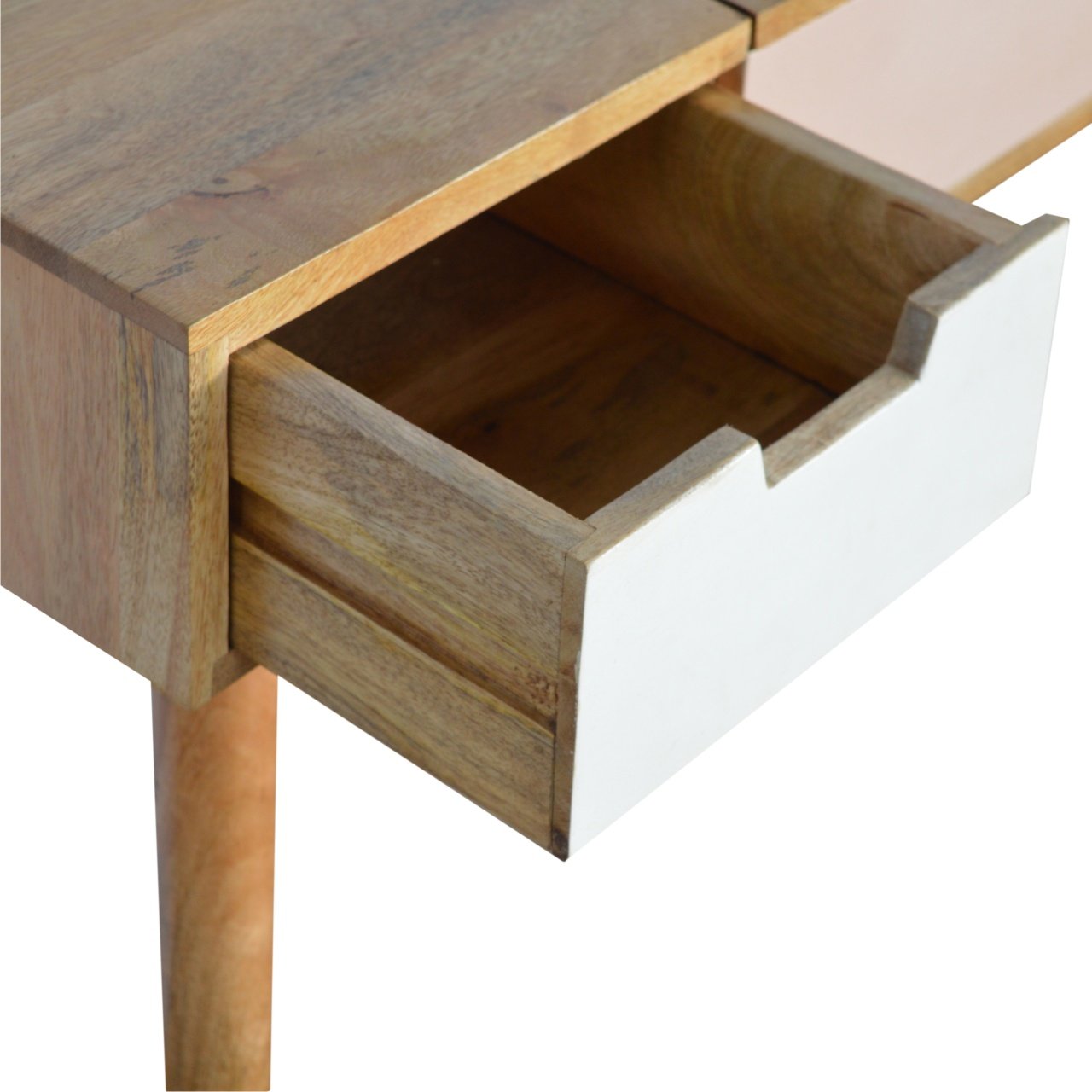 Solid Mango Wood Pink Gradient Dressing Table - Image 6