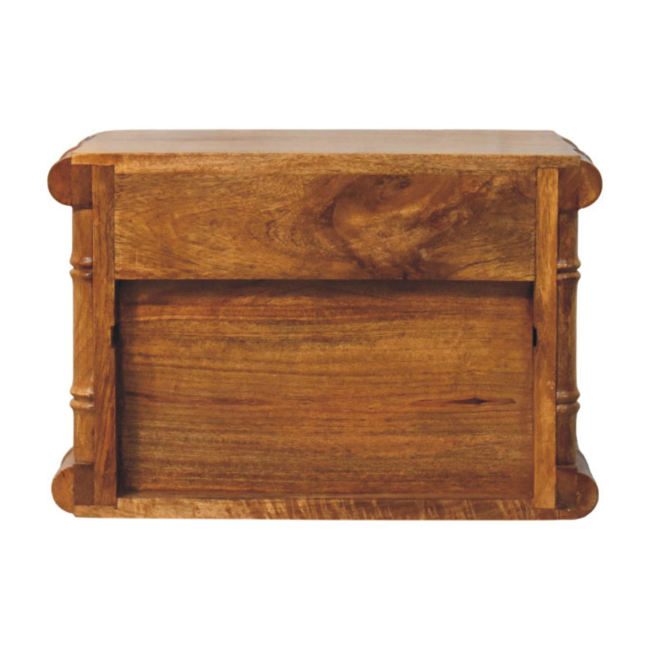 Bamboo Open Bedside in Amber Oak Finish - Image 9