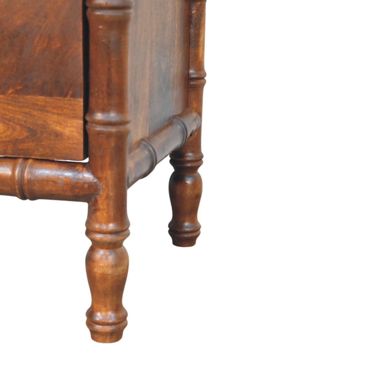 Bamboo Framed Bedside Table - Image 6