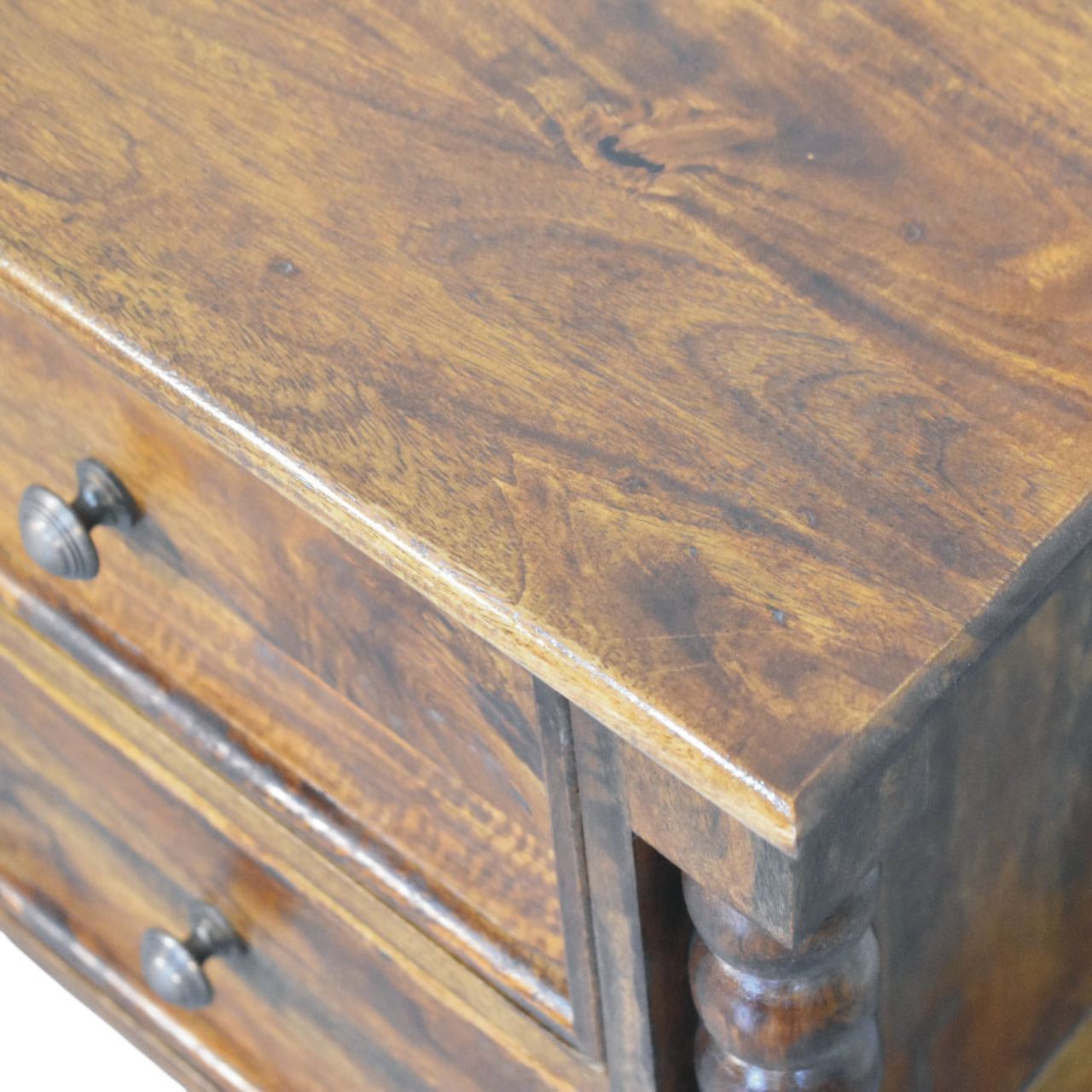 Spindle Beaded Bedside Table - Image 5