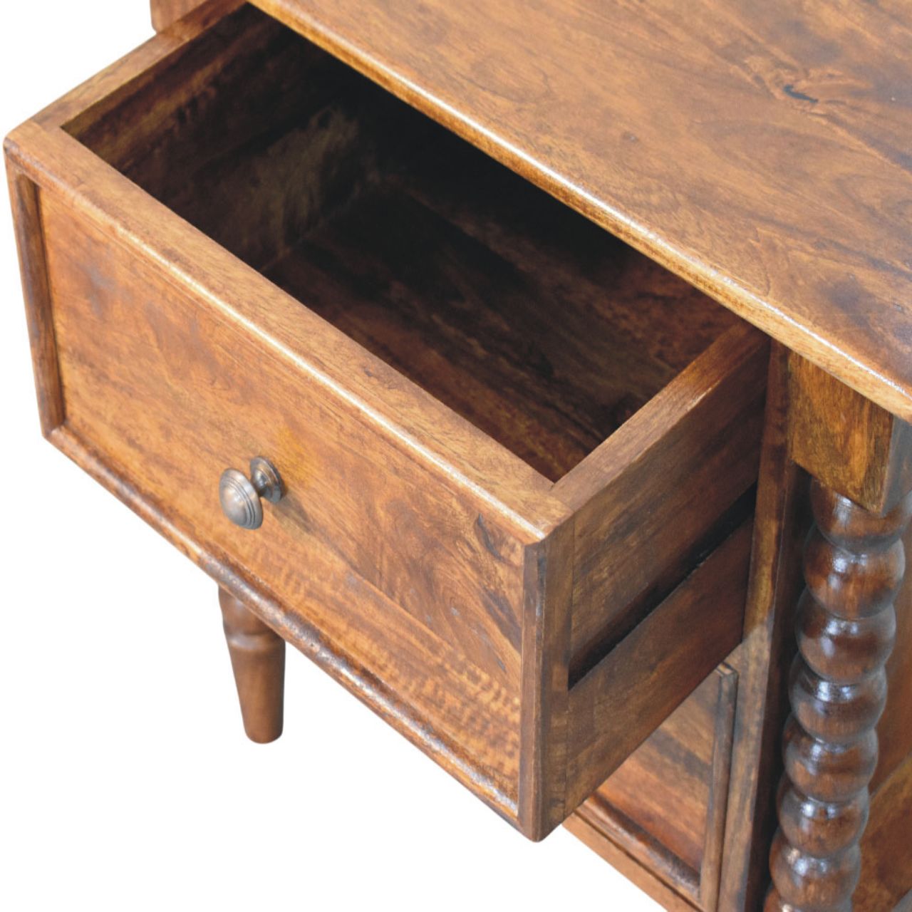 Spindle Beaded Bedside Table - Image 6