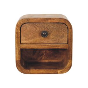 Curved Wall Mounted Nightstand