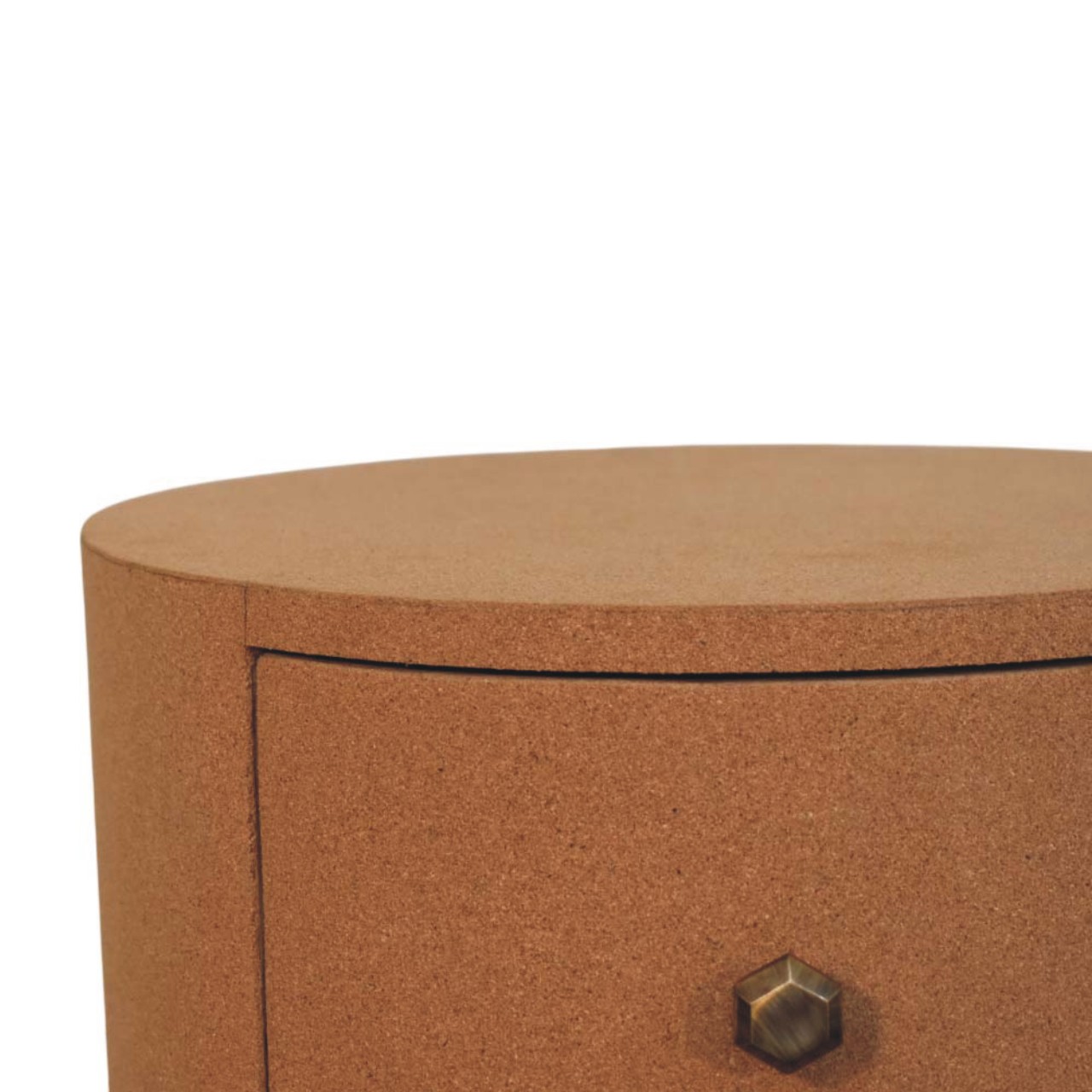 Solid Mango Wood Oak Finished Maison Liège 3 Drawer Storage Unit - Image 4