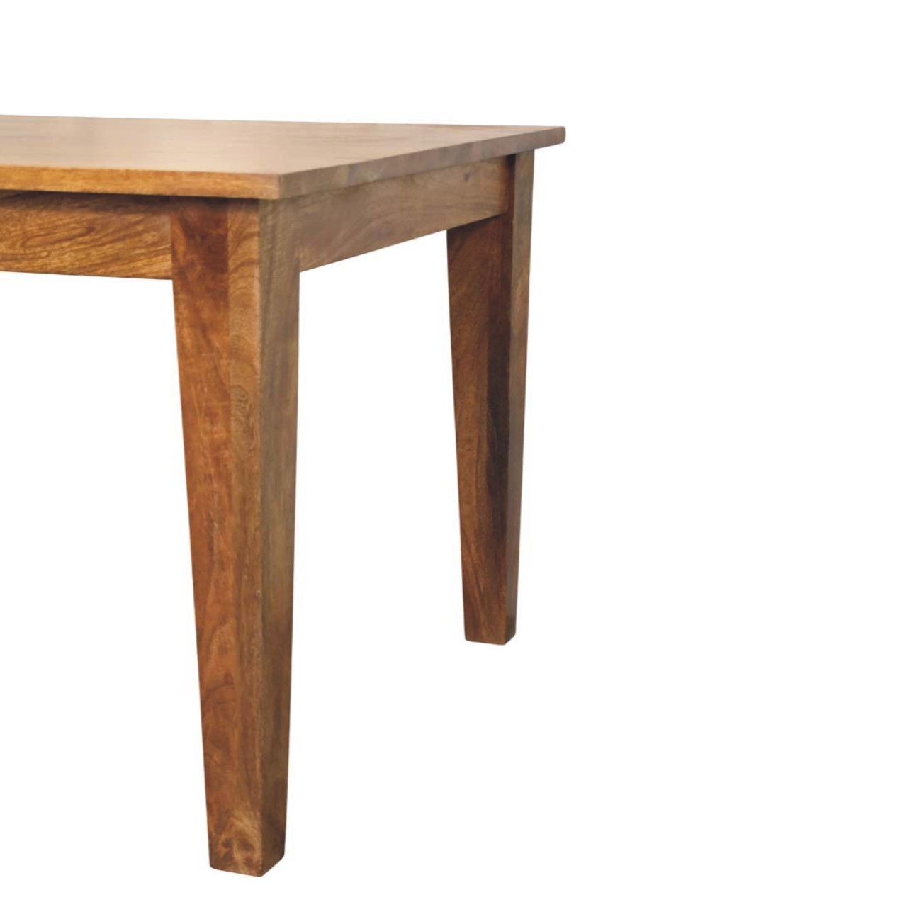 Solid Mango Wood Golden Teak Finished 90cm Solid Wood Dining Table - Image 6
