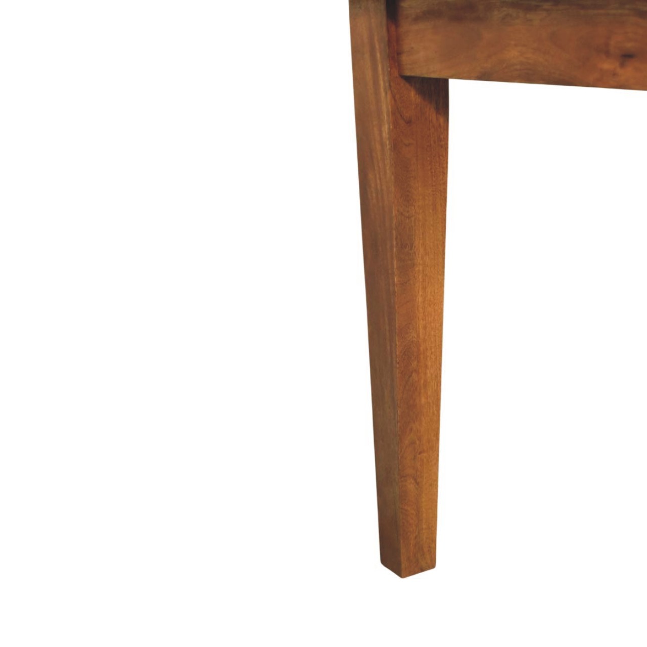 Solid Mango Wood Golden Teak Finished 90cm Solid Wood Dining Table - Image 7
