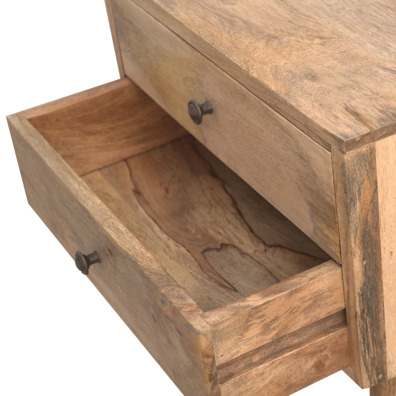 Solid Mango Wood Modern Solid Wood Bedside - Image 6