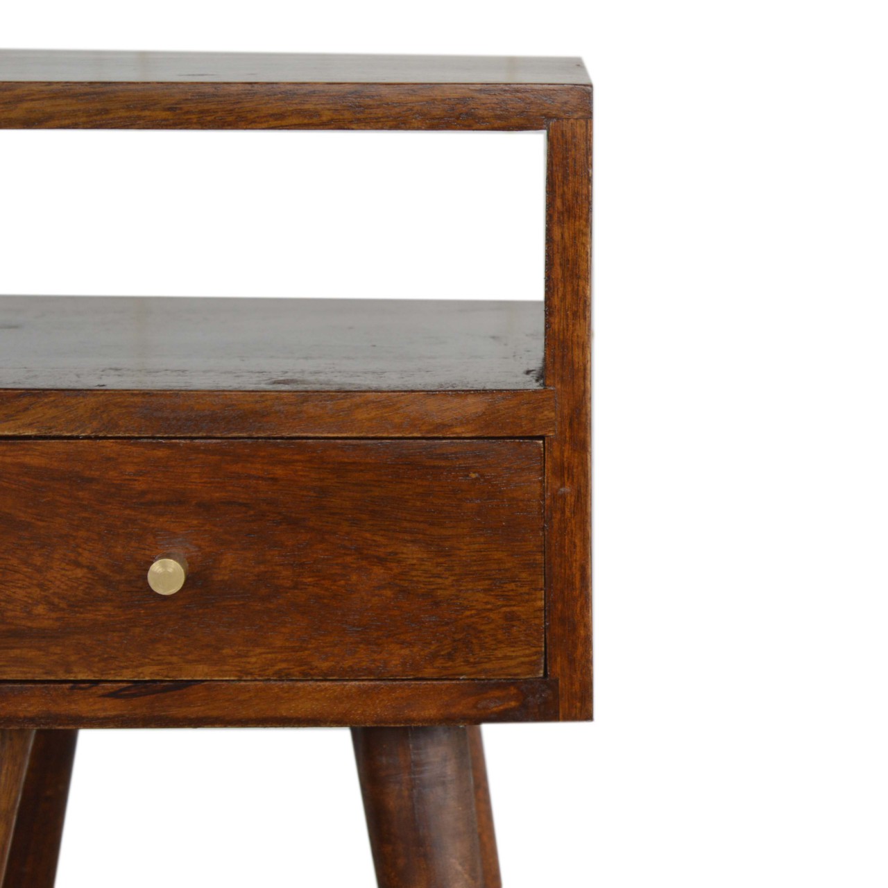 Solid Mango Wood Mini Chestnut Bedside - Image 6