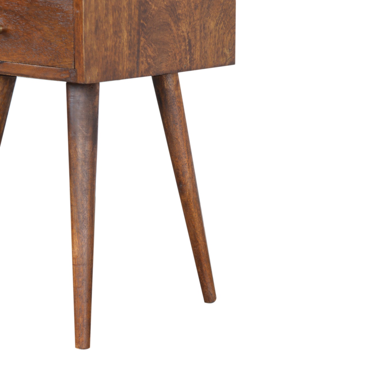 Solid Mango Wood Mini Chestnut Bedside - Image 7