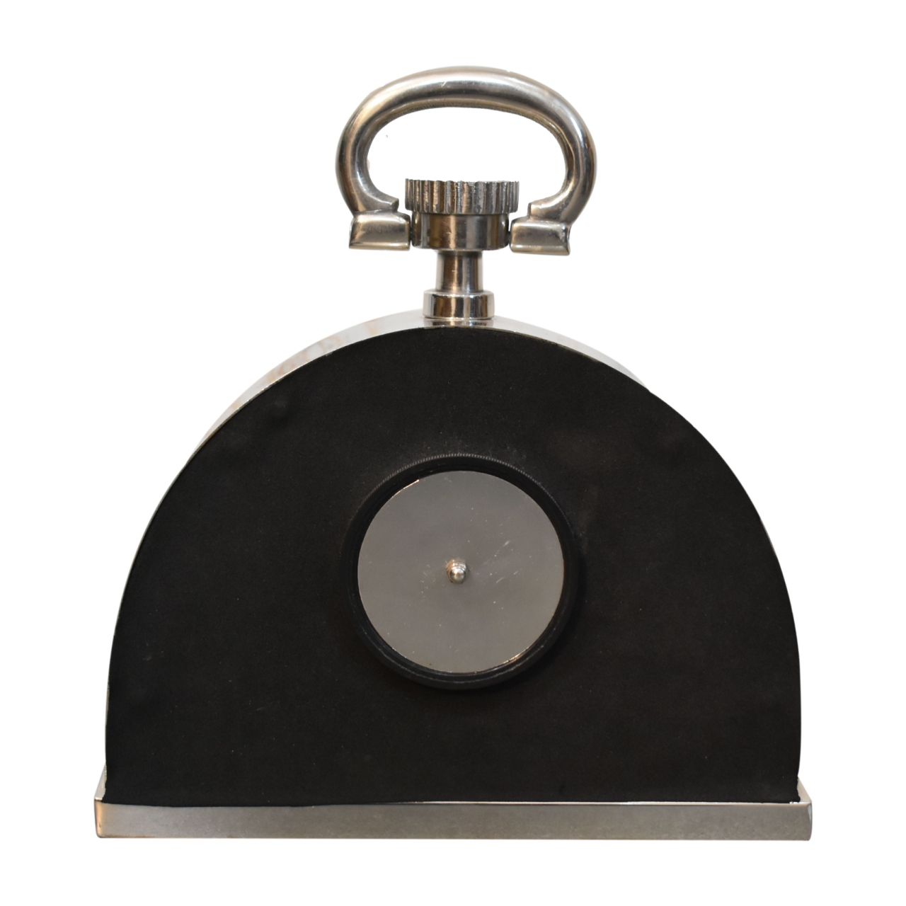 Black and Chrome Table Clock - Image 5