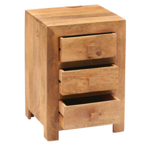 Toko Light Mango 3 Drawer Bedside